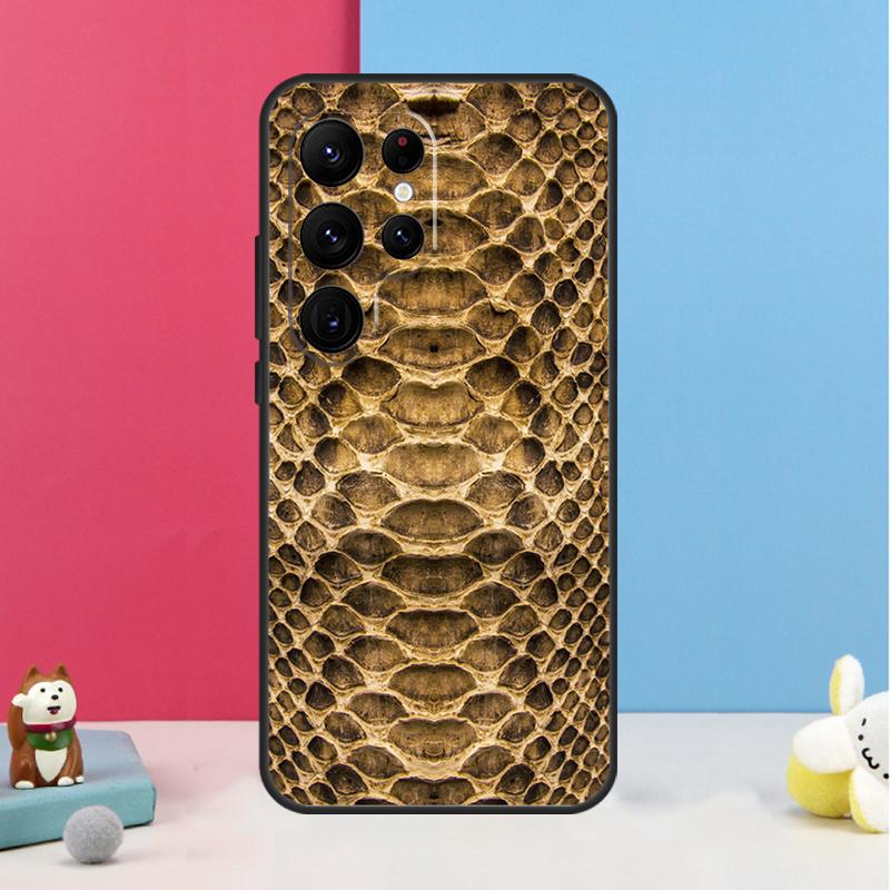 Snake Skin Case For Samsung Galaxy S26 S23 Ultra S20 S21 S22 S24 S25 Plus S10 S25 FE Back Cover Shell