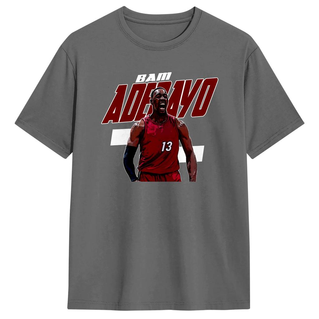 Bam Adebayo 13 T Shirt Unisex Pure Cotton Novelty TShirt Crew Neck Tee Shirt Short Sleeve Clothing Summer