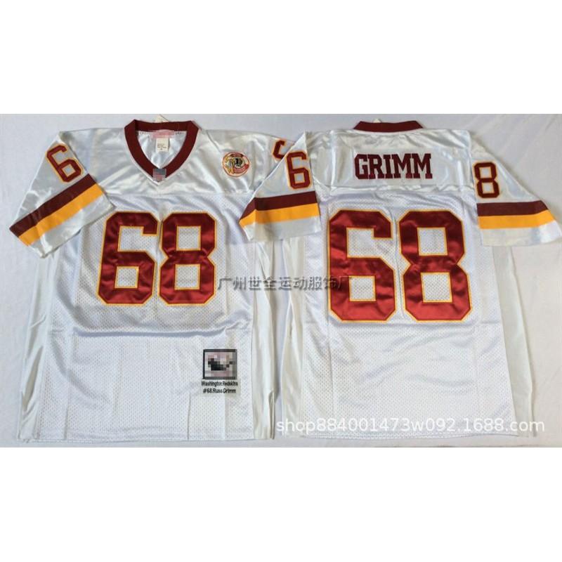 Washington Commanders Retro Football Jersey Men Women Short Sleeve Cotton Blend 44 7 Commemorative Edition