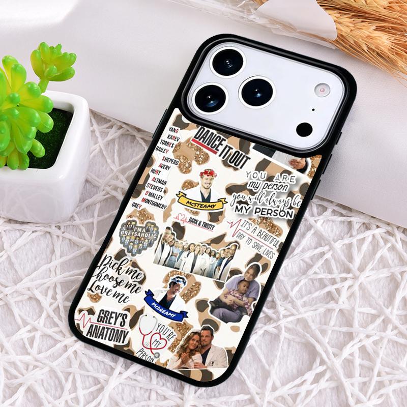 Greys Anatomy Collage Phone Case for iPhone 17 Air 16 15 11 12 14 13 Pro Max Shockproof Cover