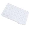 28 Compartments Nail Art Tool Box Transparent Jewelry Accessories Nail Tool Organizer with Snap Closure