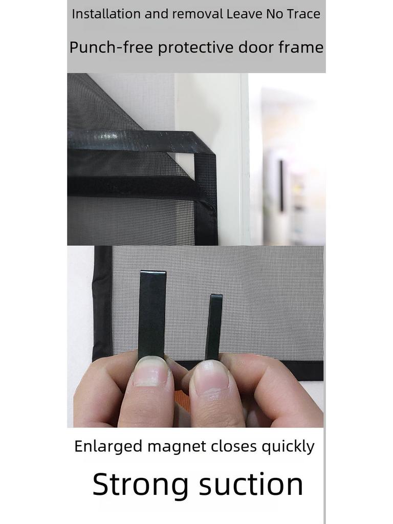 Letní magnetická dveřní závěs a zástěna na suchý zip