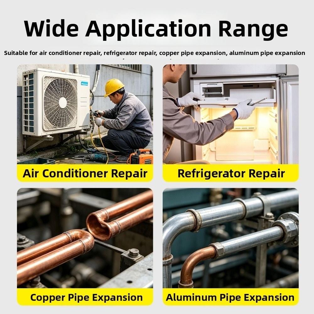Hexagonal Shank Copper Pipe Expander 7 In 1 Tube Expanding Tool Tube Expander Air Conditioner