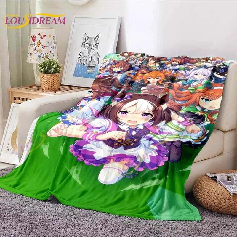 LoveUnholyc Decke RPG Decke Princess Connect Decke Spiel Anime Flanelldecke für Bett Sofa Reisen Weihnachtsdecke