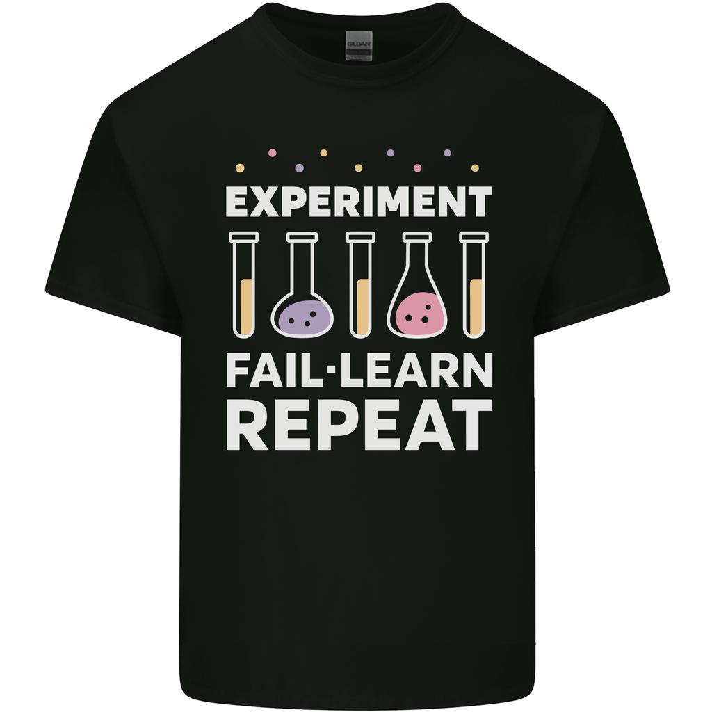 Science ExperiUnisext Fail Repeat Chemistry Geek Unisexs Light Cotton TShirt