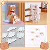 13Pcs Airplane Bear Cake Topper - Plane Bear Star Cloud ladder Cake Decorations for Time Flies 1st Birthday, Baby Shower