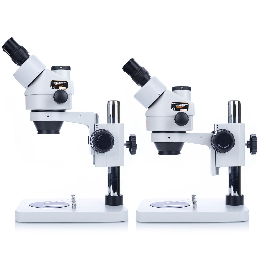 Rosfix Mikroskop Stereoskopowy Trinokularowy Mercury Pro MSMP-T-PS1 – Zakres Zoomu 7x-45x | Oświetlacz 56xLED | Soczewka 0,5x