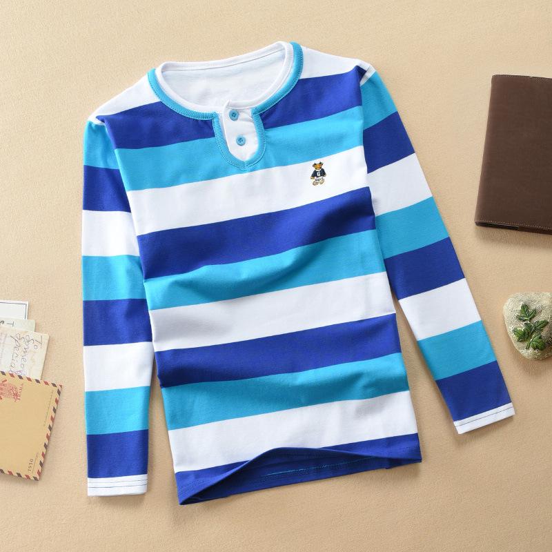 

Детская рубашка поло с длинным рукавом, размеры 100-170, возраст 1-15 лет, коллекция весна/осень 18 = 140cm