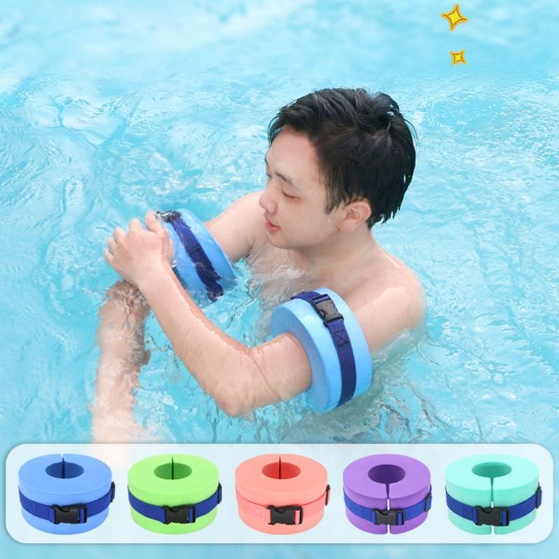 Anelli galleggianti in schiuma per nuoto con fibbie a sgancio rapido Cinture per caviglie e braccia per fitness, esercizio, allenamento Accessori per piscina