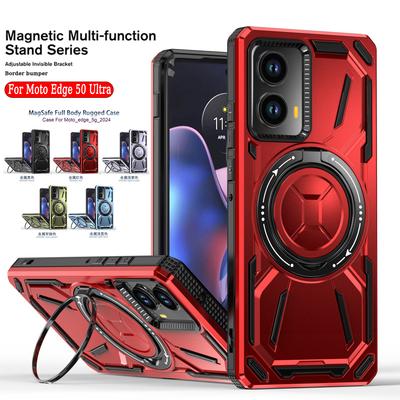 Magnetic Shockproof Armor Case For Motorola Edge 50 Ultra For Moto Edgr 50 Pro Fusion For Magsafe Wireless Charging Phone Cover