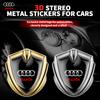 2026 3D Metal Car S Shield Emblem Stickers Badge Decal Decoration Accessories For 22x Sline Q3 Q4 Q5 Q6 Q7 Q8 TT RS S5 A4 A5 Quattro D2