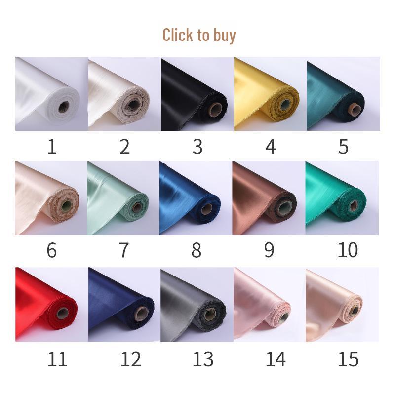 22 Momme Heavyweight Mulberry Silk Crepe Satin Fabric for Fashion Pajamas, 140cm Width