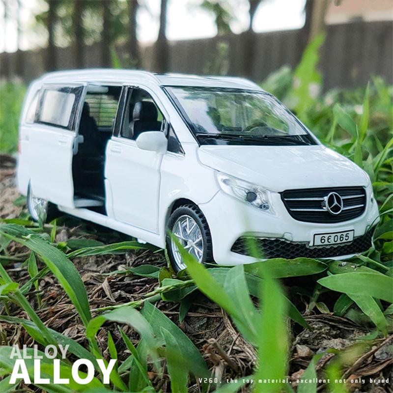 Linyi Toy Car Light 1:32 V260 Mpv Alloy Car Model Diecast Metal Toy Vehicles Car Model High Simulation Sound And Collection Childrens Toy Gift
