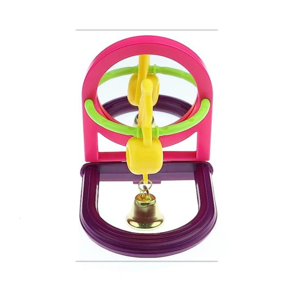 

Игрушки-колокольчики для попугаев с зеркалом Игрушки для обучения интеллекту птиц Веселые игрушки-головоломки для птиц Аксессуары для клеток