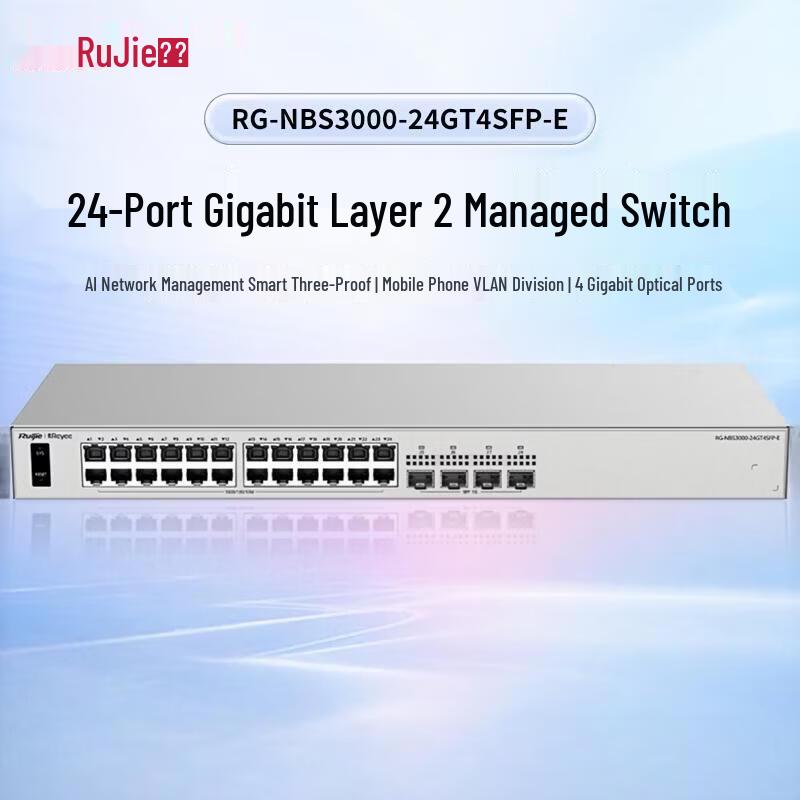 Ruijie RG-NBS3000-24GT4SFP-E 28-Port Gigabit Managed Switch