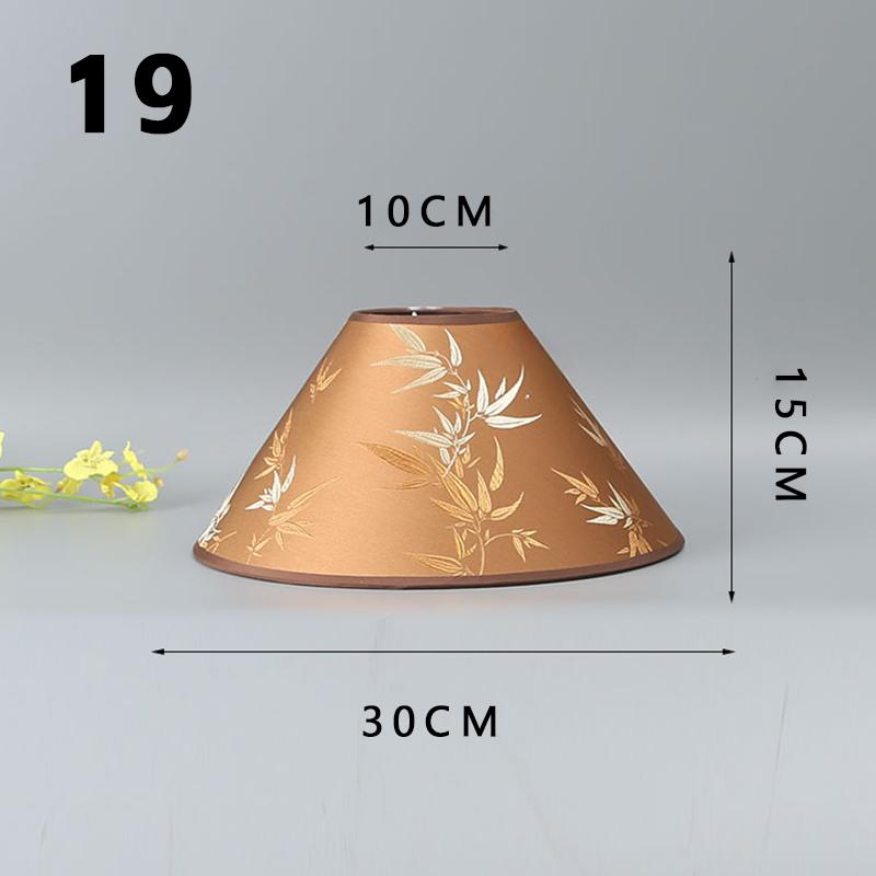 New Chinese Style Living Room Floor Lamp Shade DIY Replacement Lamp Cover E27 Fabric Home Decor Tabletop Lampshade