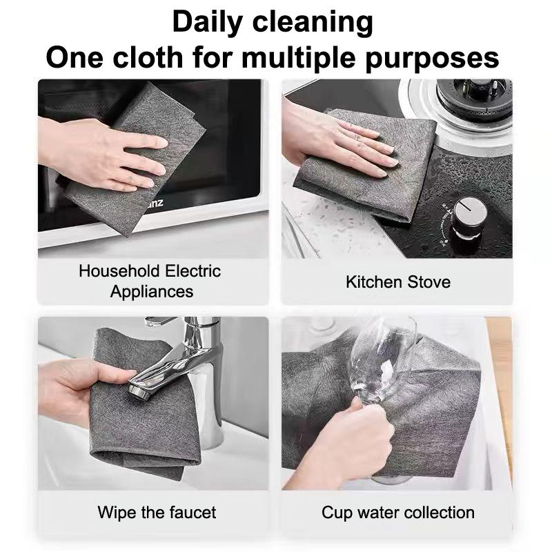 10/20 ks Zesílený Magický Čisticí Hadřík Magický Mikrovláknový Hadřík Bez Šmouh Opakovaně Použitelná Čisticí Utěrka na Sklo Pro Kuchyně Sklo Auta