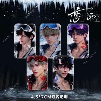 2025 Game Love and Deepspace Sylus Caleb Xavier Zayne Rafayel Cute Fox Rectangular Badge Brooch Backpack Accessories Fans Gifts