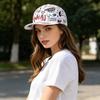 Codzienna Hip Hopowa Czapka Baseballowa z Nadrukiem Litery Graffiti Snapback Oddychająca Zewnętrzna Daszek dla Mężczyzn Kobiet