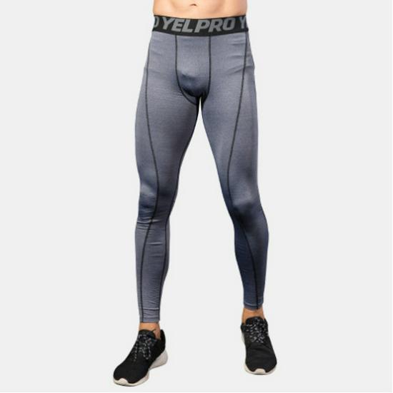 Men's Pro Sports Fitness Running Pants - Sweat-Wicking, Breathable, Quick-Drying, Elastic Tights