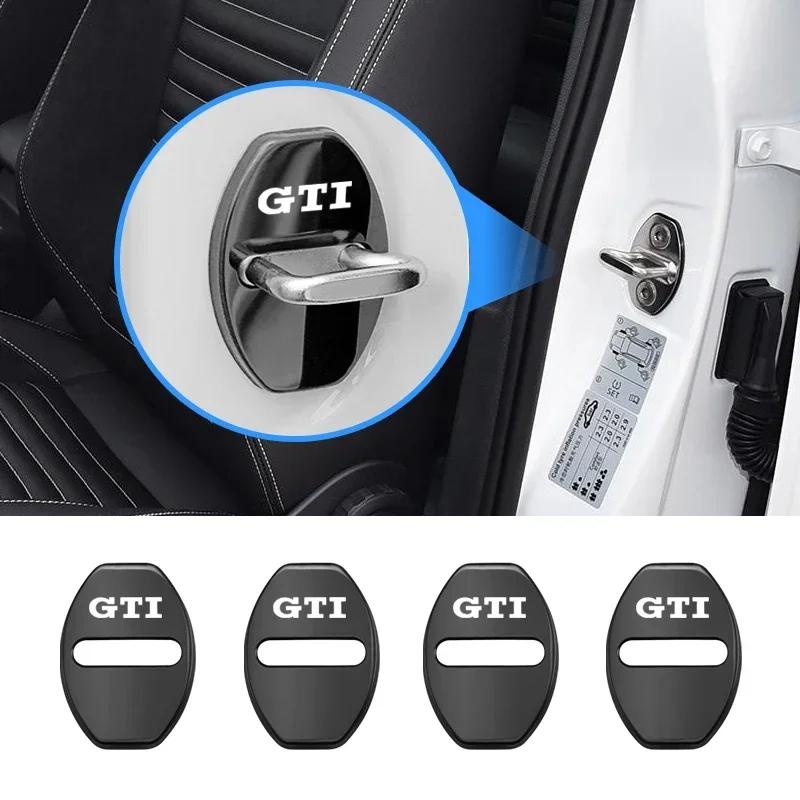 Opq1 Car Styling Door Lock Cover Emblems Door Accessories For VW GTI Atlas Jetta Touareg Variant Golf Polo Taos Nivus Passat Tiguan A