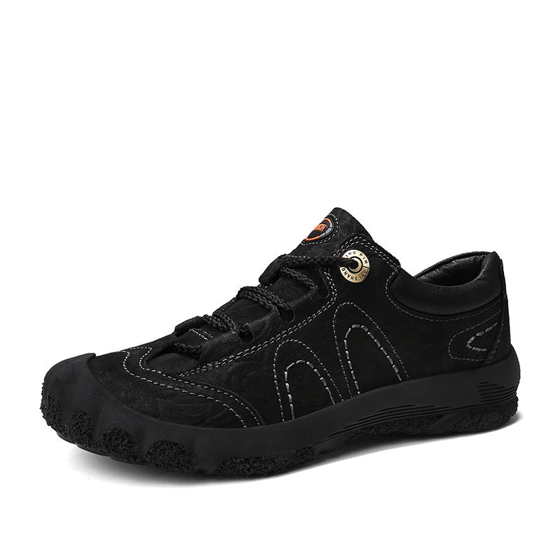 Модные мужские ботинки из натуральной кожи — фото 8