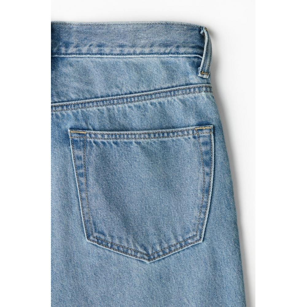 H M Loose HigH Jeans deniM Blue