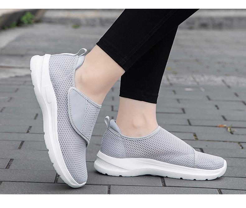 Summer Breathable Shoes for Elderly with Swollen Feet and Hallux Valgus
