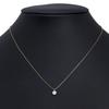CRESCENT VERT Necklace K18 Yellow Gold/diamond 1.54g Women Used