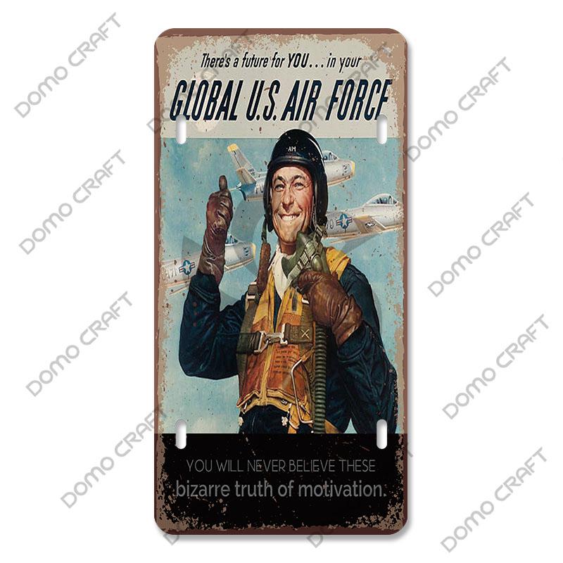 Pilot Poster Vintage Metal Plate Airplane Flight Attendant Metal Tin Sign Retro Wall Decor for Flying Club Home