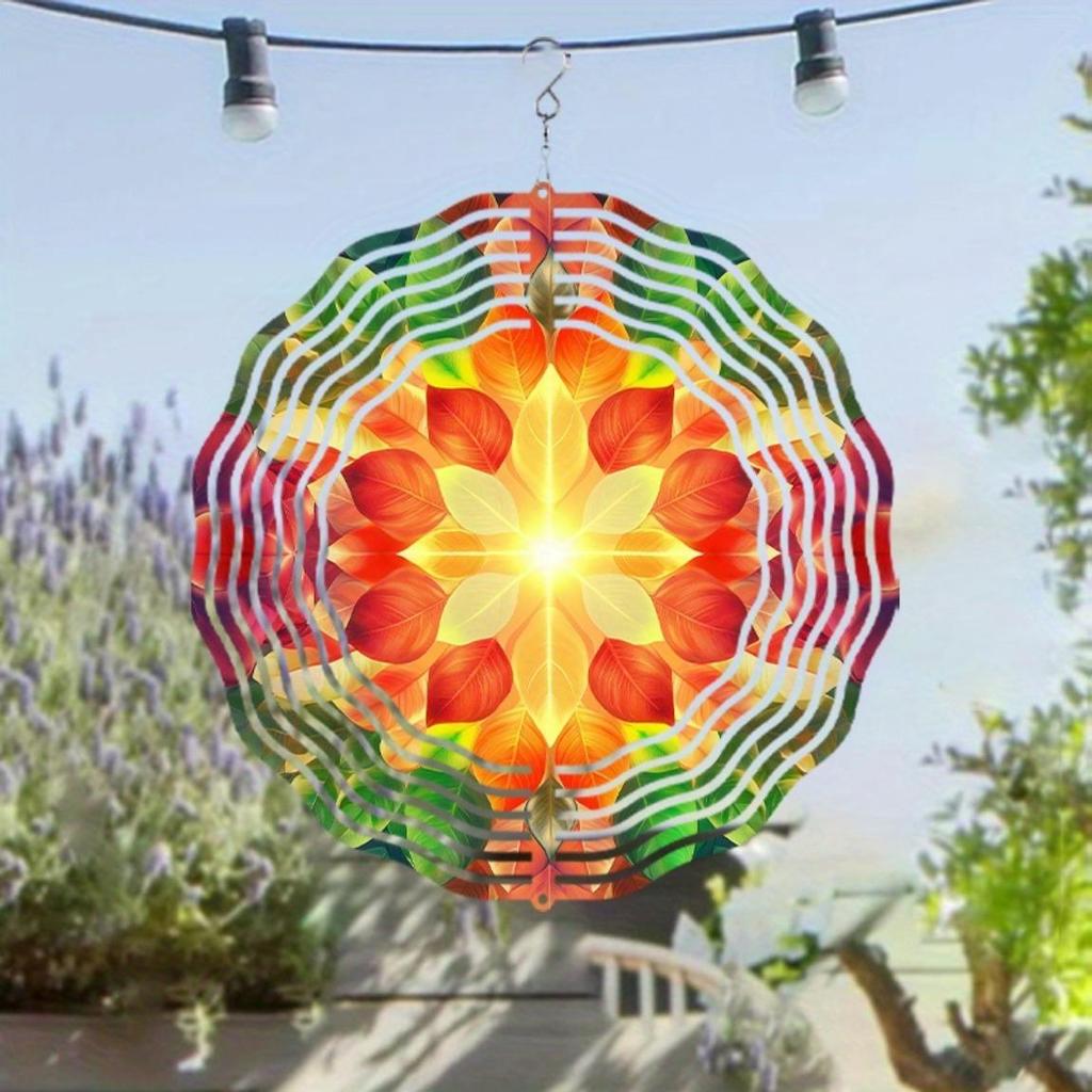 10 Inch Rotating Art Wind Chime for Garden Balcony Decor with 360 Hook Elegant Hanging Wind Chime Gift for Spring and Summer