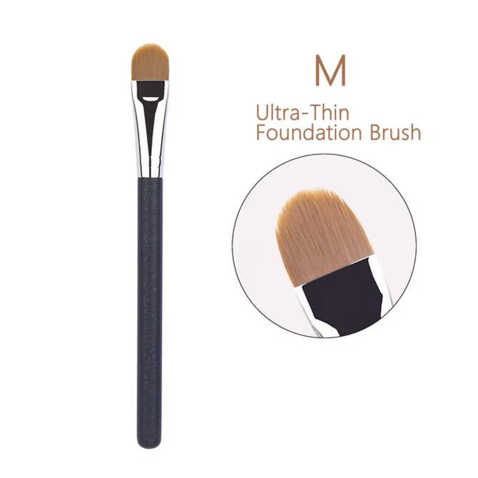 1pcs Upgraded Flat Circular Ultra-Thin Concealer Foundation Makeup Brushes For Liquid Foundation And Concealer Contour Brush