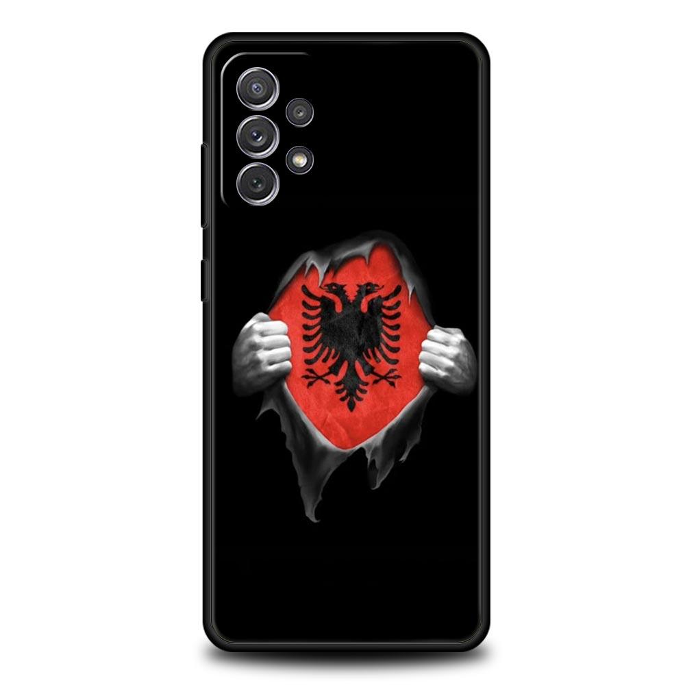 

Albania Albanians Flag Case for Samsung A51 A71 A21S A12 A11 A15 A25 A31 A41 A23 A33 A53 A73 A03S A05S A13 5G A35 A55 Cover Samsung A03