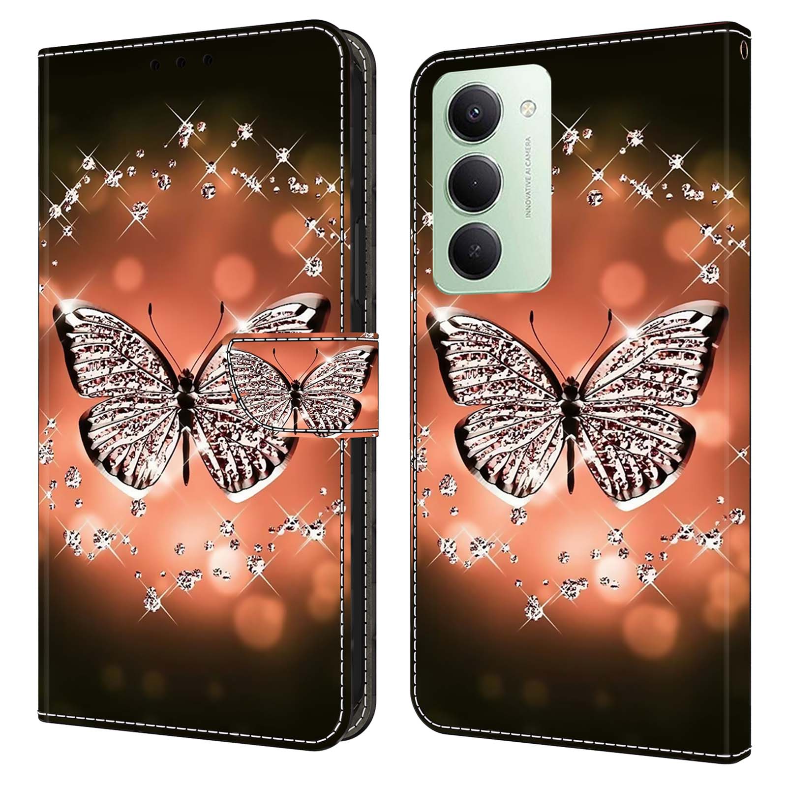 

Для Xiaomi Redmi 15 4G (Європа) (171мм) Чохол 3D візерунок PU шкіра гаманець чохол для телефону з підставкою