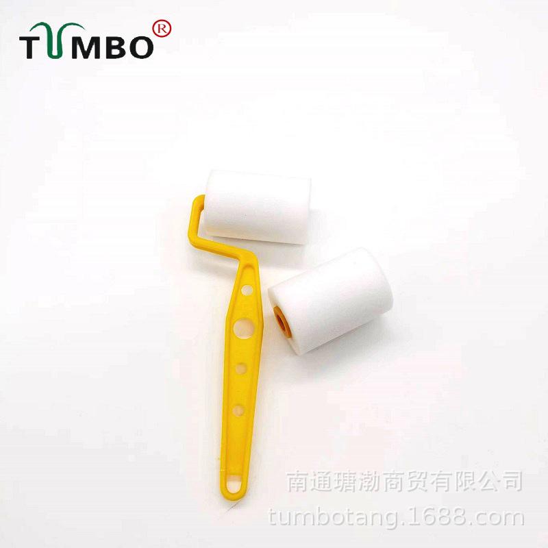 50 High-Density 2-Inch Oil-Based Sponge Roller Brushes for Wall Painting & Solvent-Resistant Applications