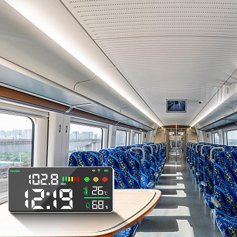 Wall-Mounted HD Sound Meter with Large Digital Display