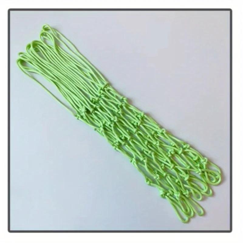 50Cm Standard Luminous Basketball Net Green Fluorescent Basketball Net Self Luminous Children'S Basketball Frame Net 1Pc