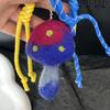 Nepalese Inspired Decorative Keychain with Mushroom Pendant