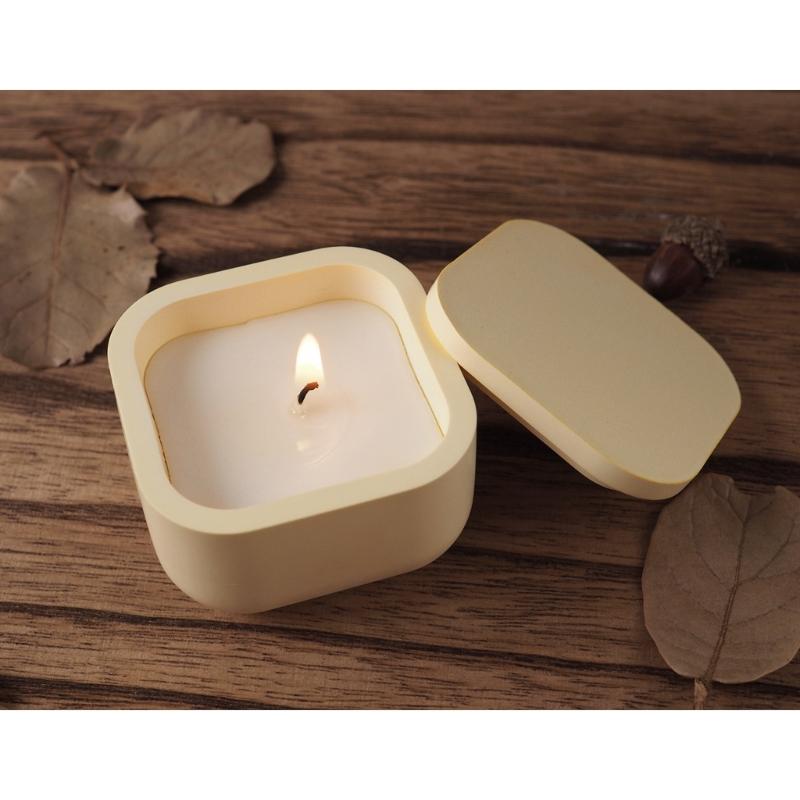 Silikonform für Zementbecher, perfekt für selbstgemachte Kerzenhalter aus Kristallharz und Wachs – innovatives Spiegeldesign