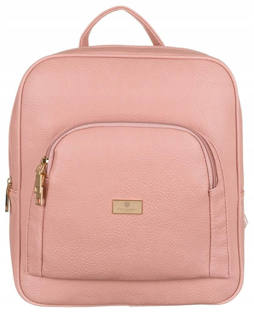 Spacious women's backpack made of eco-leather - Peterson