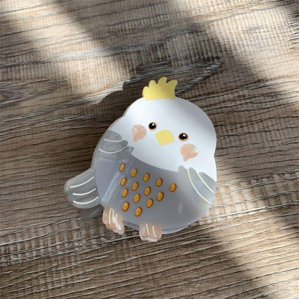 Cartoon Acetate Hair Claw Parrot Bird Shark Clip Cute Animal Hair Clip  Daily