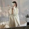 Chic Pink Knit Two-Piece Maternity Set - Sweater & Pants for Autumn/Winter