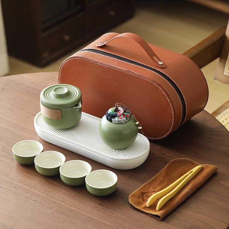High-End Business Souvenir Tea Set: On-the-Go Gift for Clients & Friends