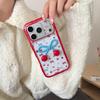 Custom Polka Dot Cherry Bow iPhone Case for 16 Pro Max/15/14 – New for Women