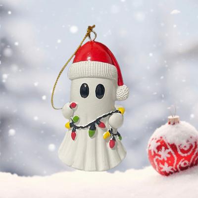 Chapéu de Natal Espírito Corpo Tridimensional Desenho Animado Decoração Pingente Presente de Natal Decoração Pendurada