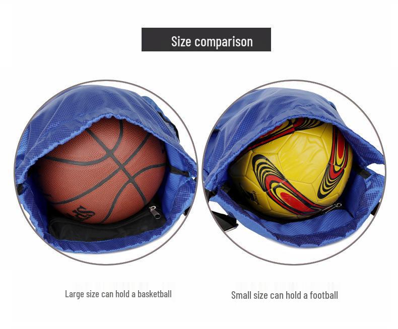 Large Capacity Outdoor Drawstring Sports Bag for Football & Basketball Training