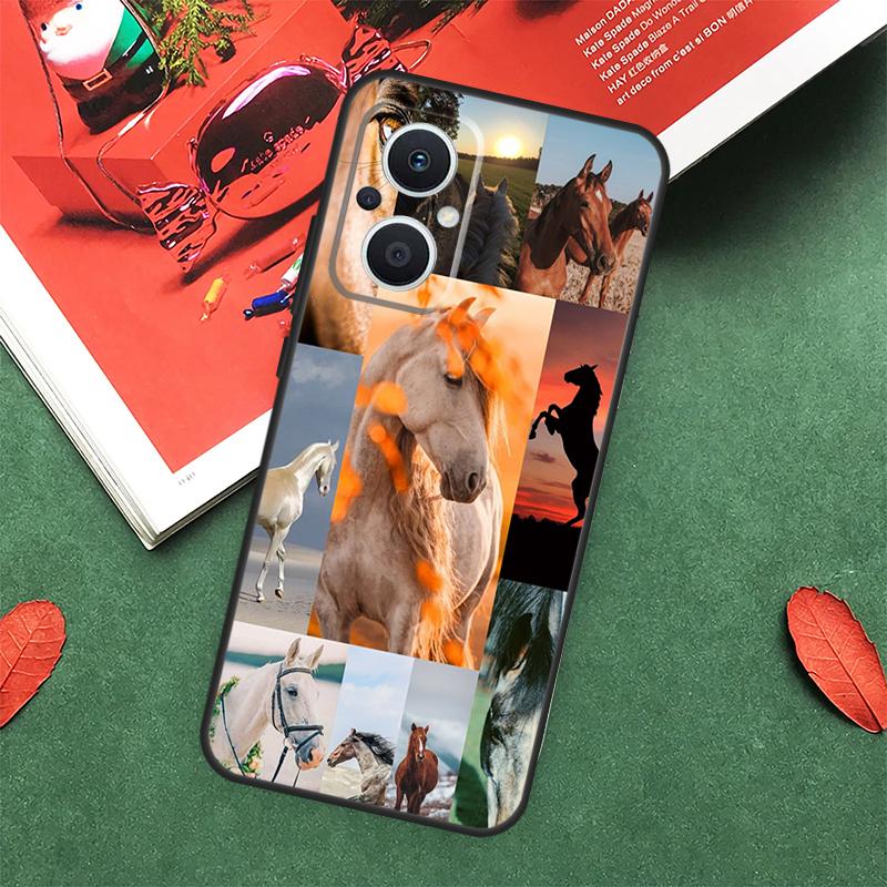 

Horse Animal Case For OPPO Reno 8T 4 5 6 8 7 Lite 4Z 5Z 10 Pro OPPO Find X2 X5 Lite X3 Neo X6 Pro Cover OPPO Reno7 4G
