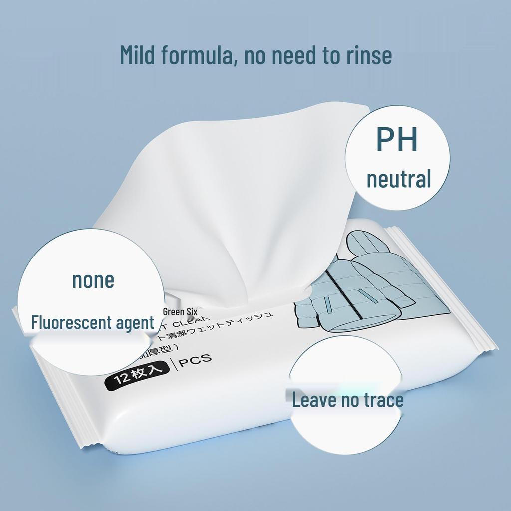 Disposable Water-Free Down Jacket Cleaning Wipes