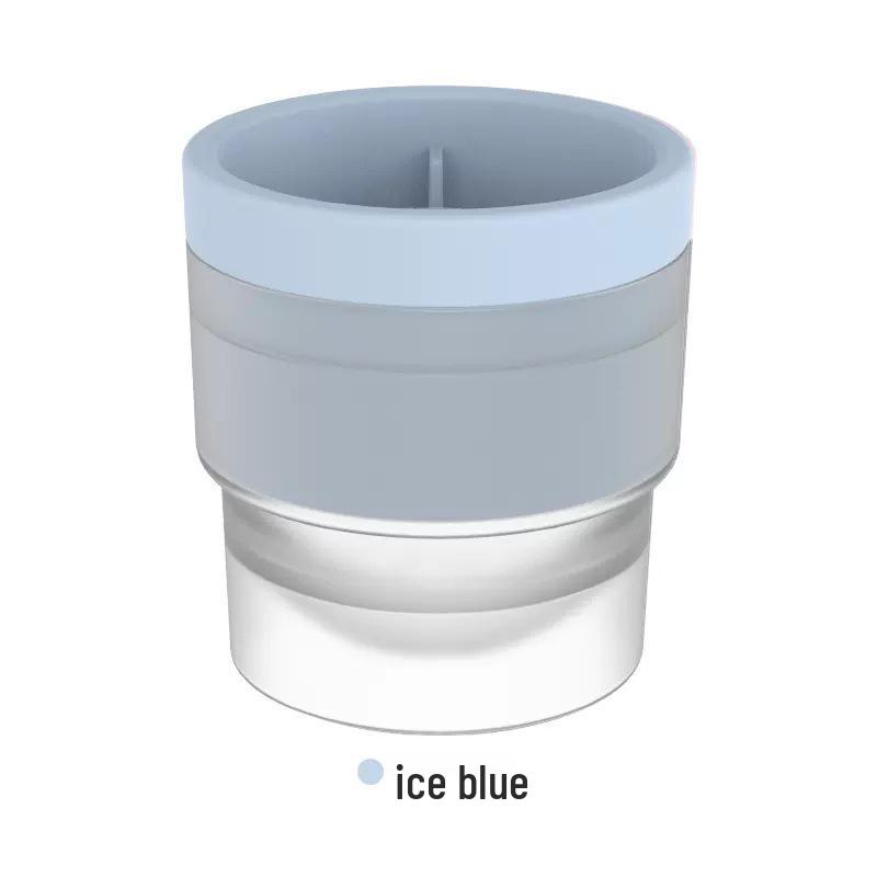 Food-Grade Silicone Ice Ball Mold - Large Round Whiskey Ice Maker for Home