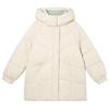 Padded-padded clothes Women's hooded windproof winter age reduction loose thickened warm medium and long padded jacket tide